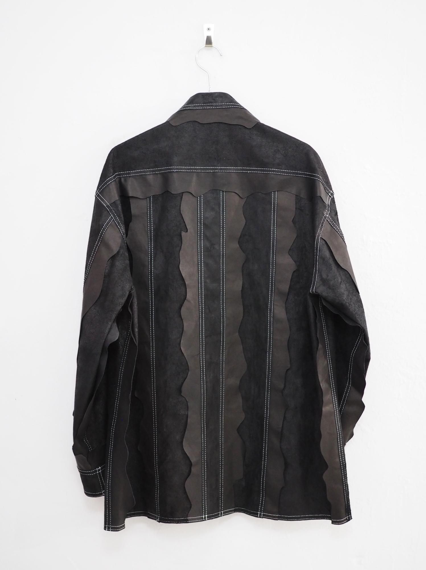 Midorikawa  REVERSIBLE LEATHER SHIRT