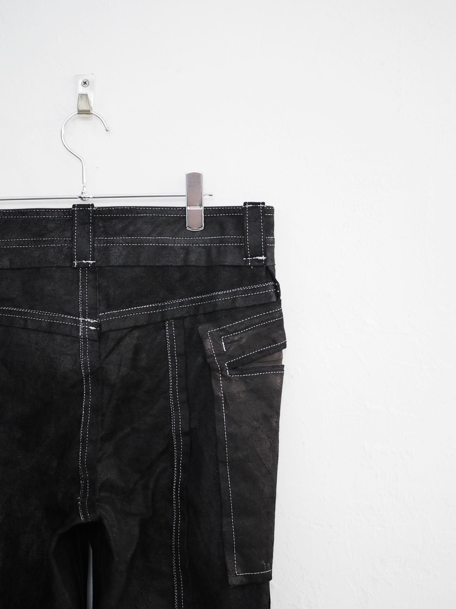 MIDORIKAWA(ミドリカワ) REVERSIBLE LEATHER PANTS -BLACK-Bricolage-仙台のセレクトショップ