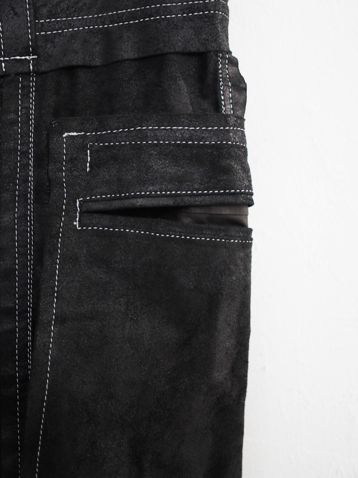 MIDORIKAWA(ミドリカワ) REVERSIBLE LEATHER PANTS -BLACK MIDORIKAWA(ミドリカワ) REVERSIBLE LEATHER PANTS -BLACK