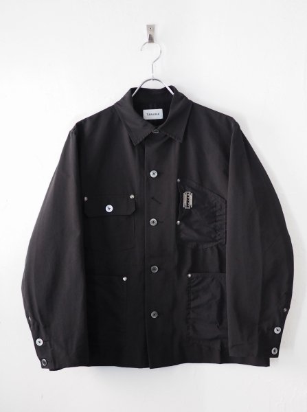 <img class='new_mark_img1' src='https://img.shop-pro.jp/img/new/icons20.gif' style='border:none;display:inline;margin:0px;padding:0px;width:auto;' />[TANAKA] THE WORK JACKET -BLACK GROSGRAN-