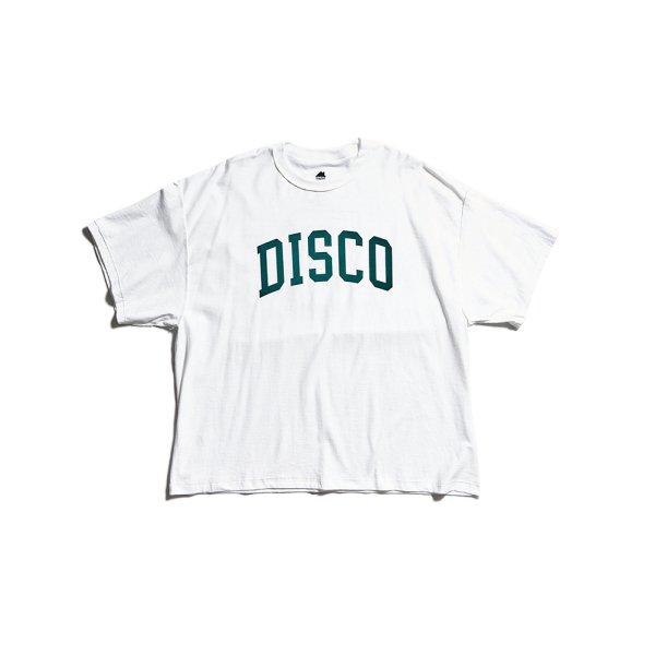 [IS-NESS MUSIC] DISCO FLOCKY T-SHIRT -WHITE-