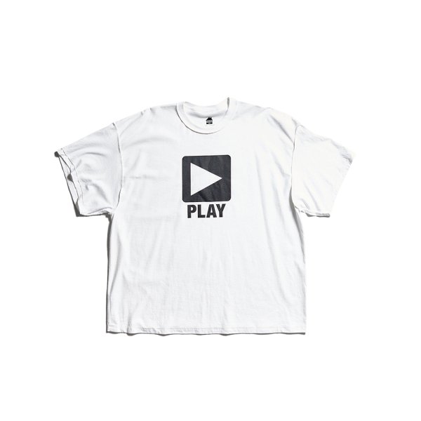 [IS-NESS MUSIC] PLAY T-SHIRT -WHITE-