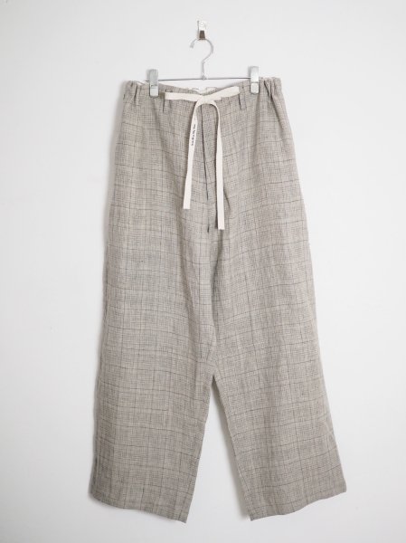<img class='new_mark_img1' src='https://img.shop-pro.jp/img/new/icons14.gif' style='border:none;display:inline;margin:0px;padding:0px;width:auto;' />[ensou.] PS EASY PANTS -PEBBLE GRAY PLAID-