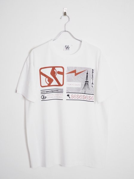 [SPECIAL GUEST K.K.] SG RADIO WAVES TEE -WHITE-