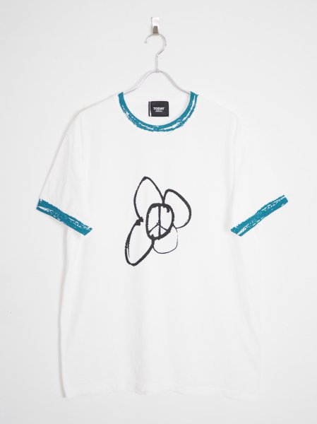 [TODAY edition] PEACE MARK #01 SS TEE -WHITE-
