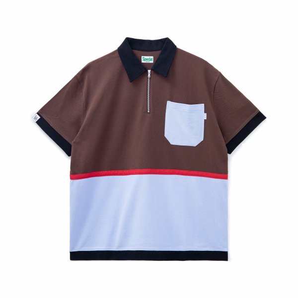 [SPECIAL GUEST K.K.] SG 3COLORS S/S POLO SHIRTS -BROWN-