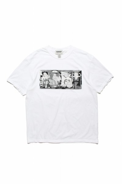 [BOWWOW] RED PABLO TEE -WHITE DAMAGE-