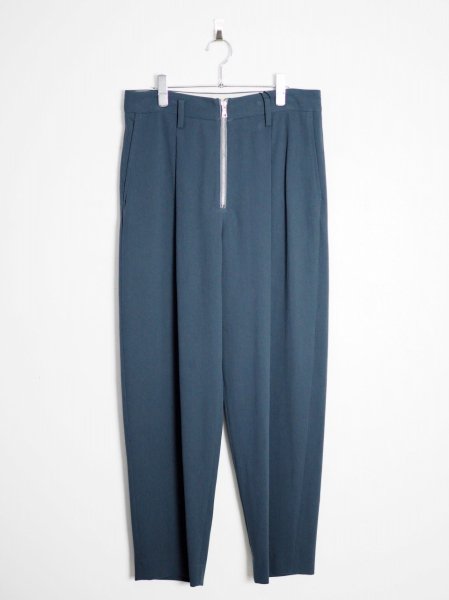 [URU] HARD TWIST COTTON 1 TUCK PANTS -B.GRAY-