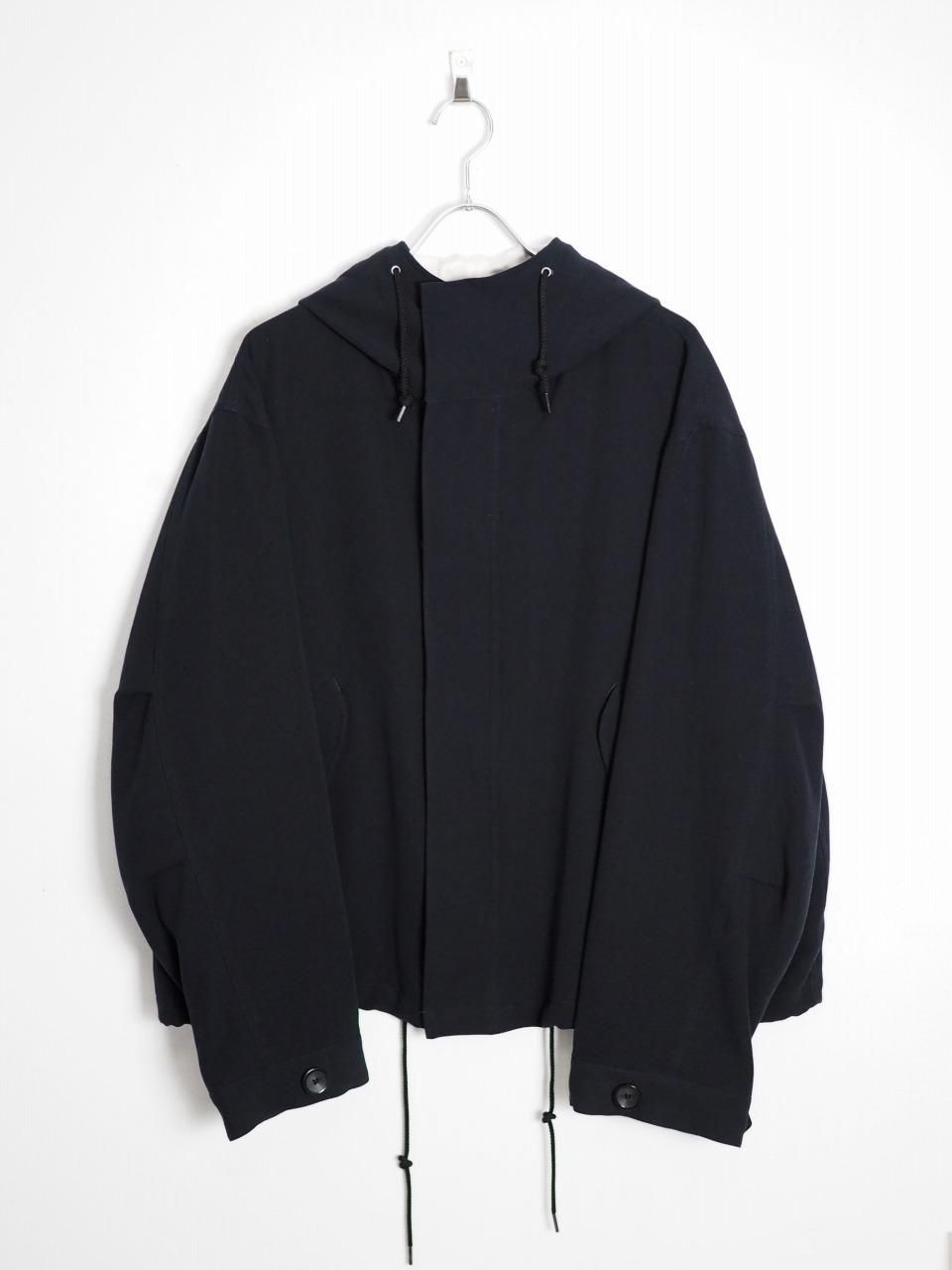 ぬ*様 URU 23aw short mods coat URU] HARD TWIST COTTON SHORT MODS COAT -D.NAVY-
