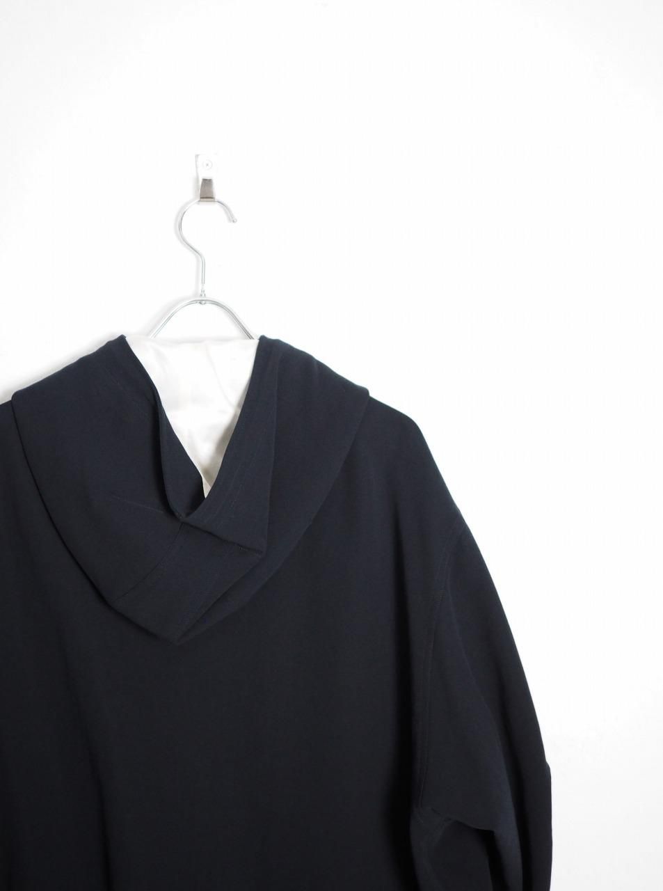 URU] HARD TWIST COTTON SHORT MODS COAT -D.NAVY-