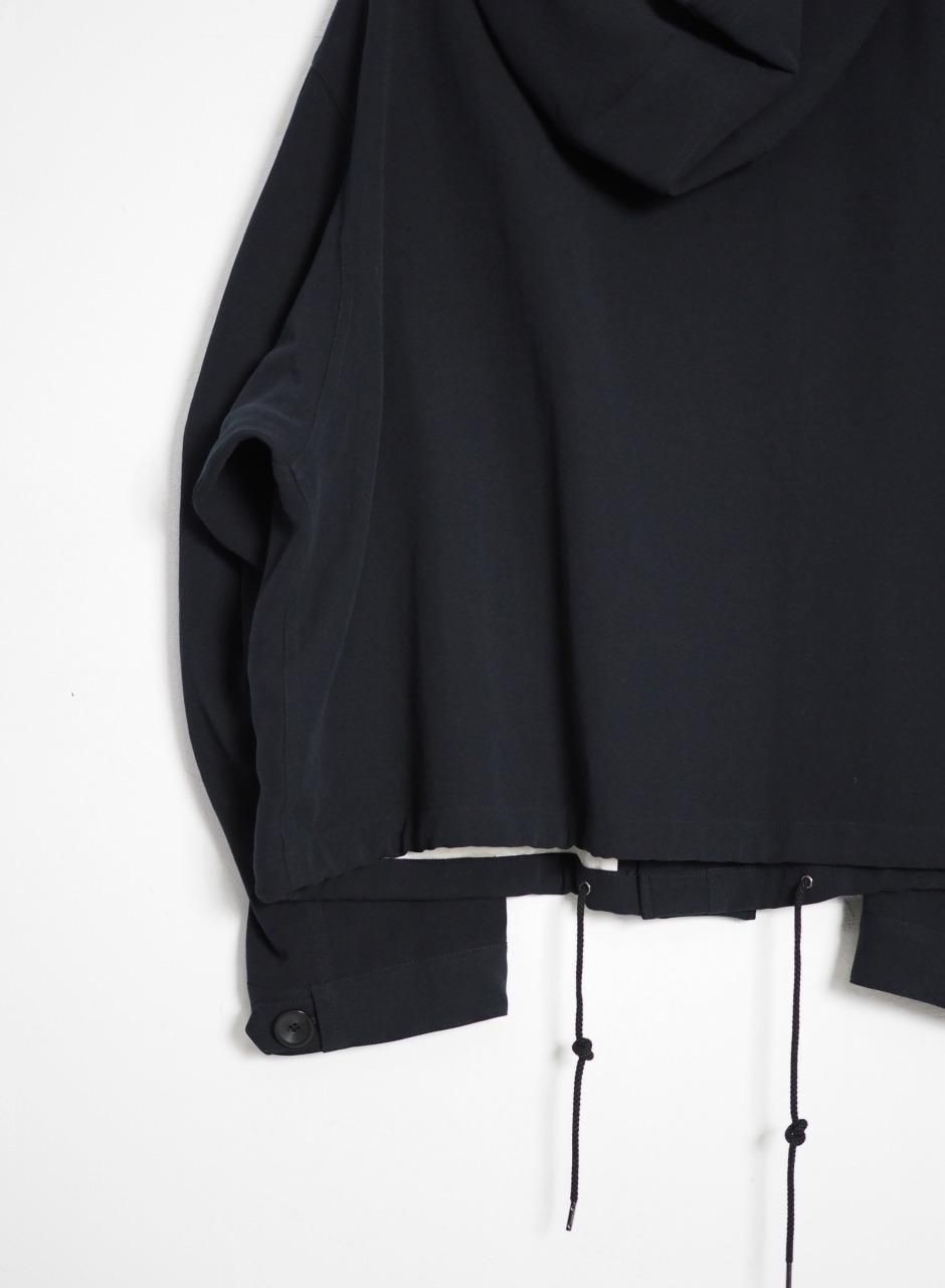 ぬ*様 URU 23aw short mods coat URU] HARD TWIST COTTON SHORT MODS COAT -D.NAVY-