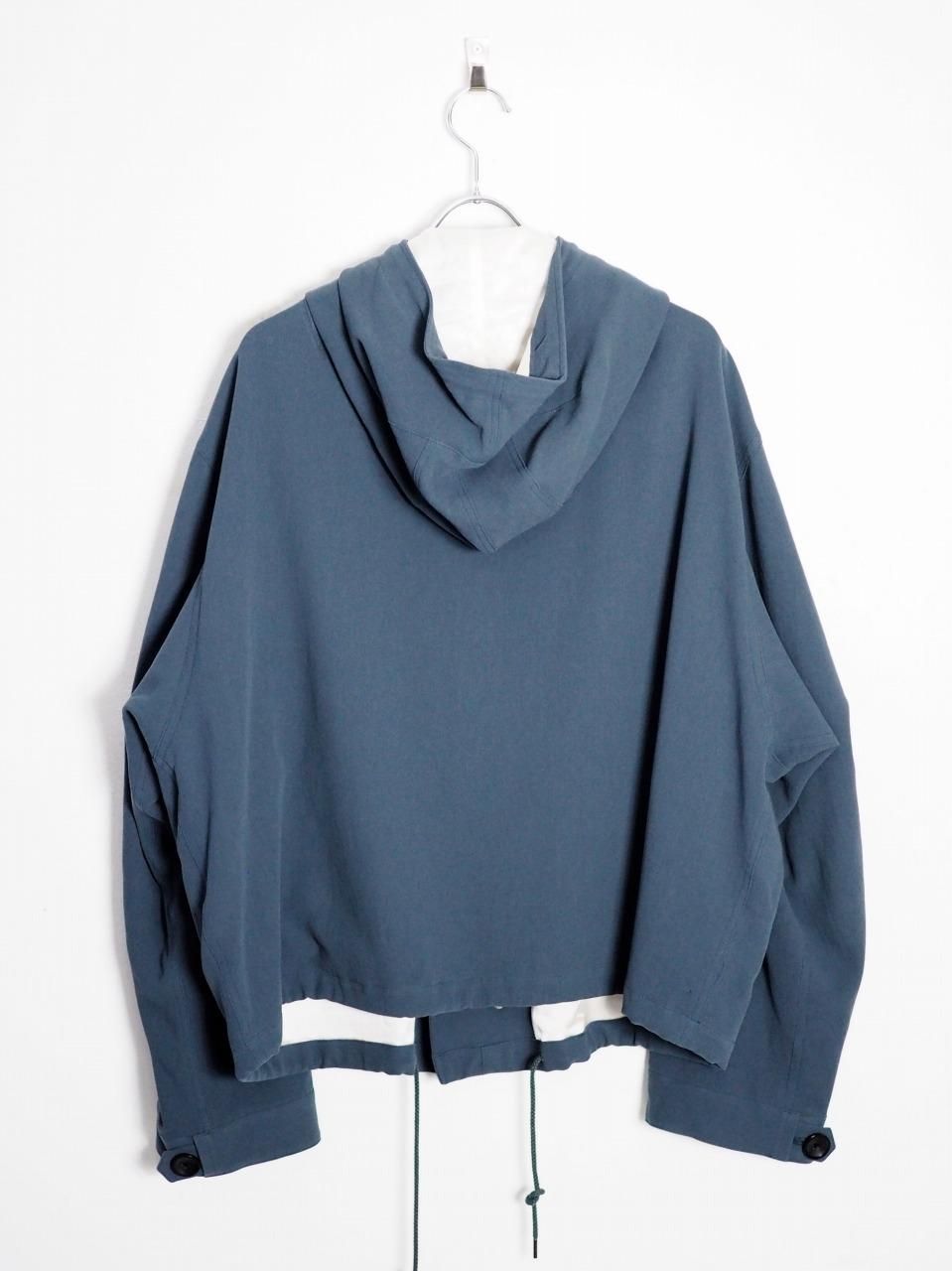 ぬ*様 URU 23aw short mods coat URU] HARD TWIST COTTON SHORT MODS COAT -D.NAVY-