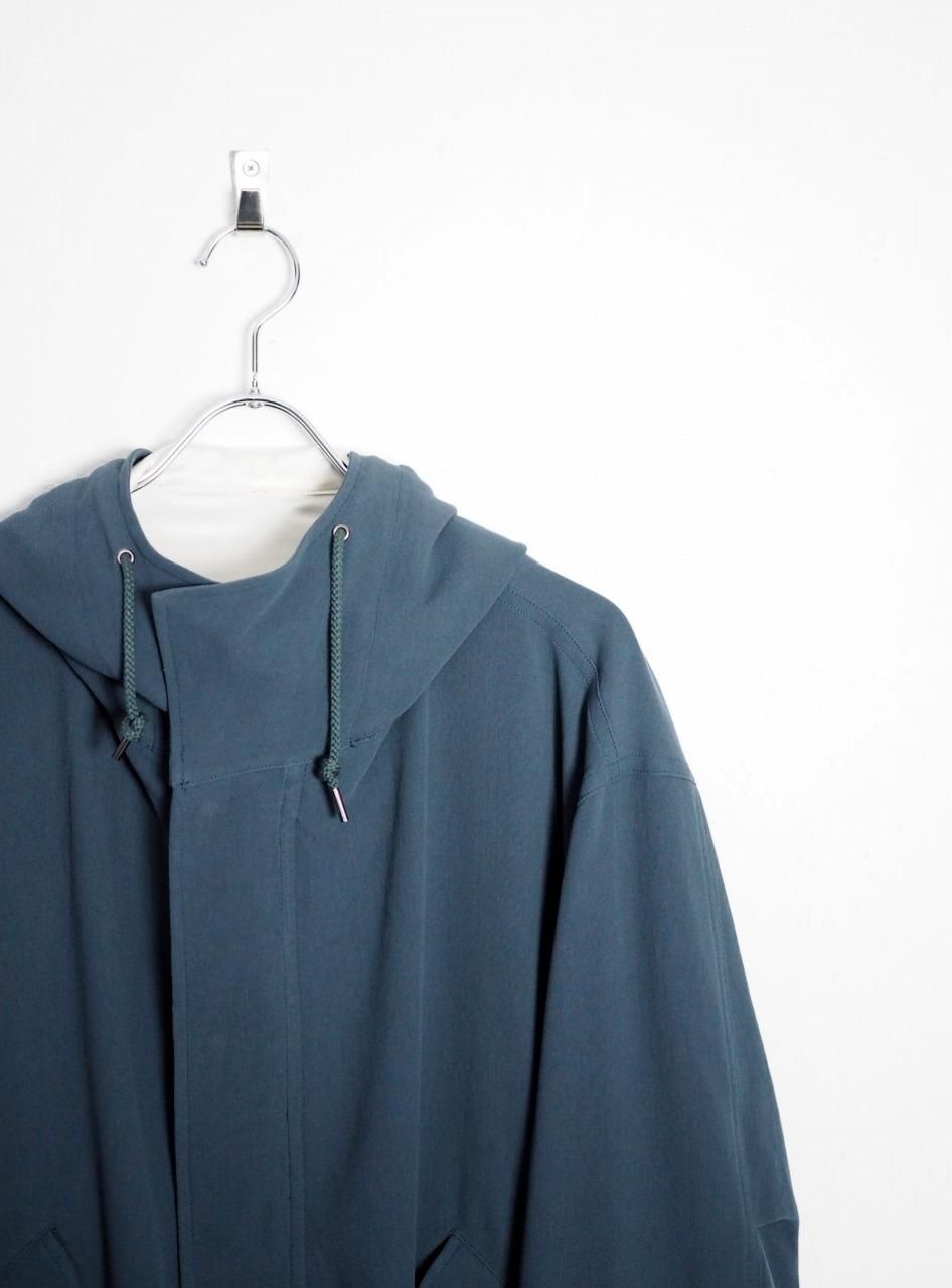 ぬ*様 URU 23aw short mods coat URU] HARD TWIST COTTON SHORT MODS COAT -D.NAVY-