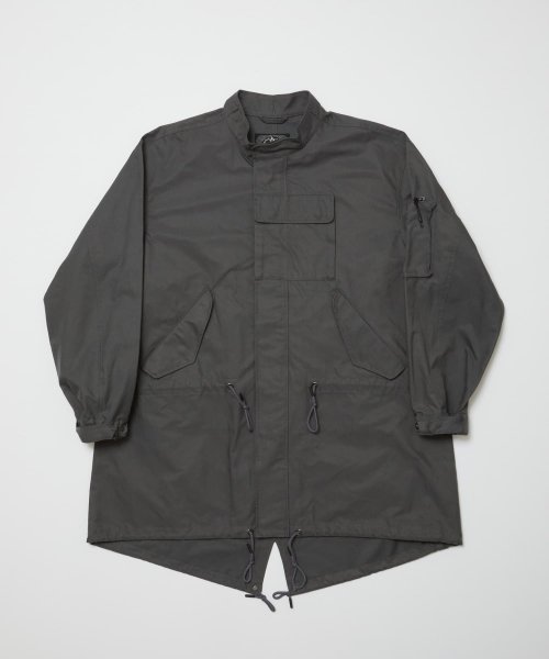<img class='new_mark_img1' src='https://img.shop-pro.jp/img/new/icons14.gif' style='border:none;display:inline;margin:0px;padding:0px;width:auto;' />[BAL] COTTON NYLON FISTTAIL COAT - ANTHRACITE-