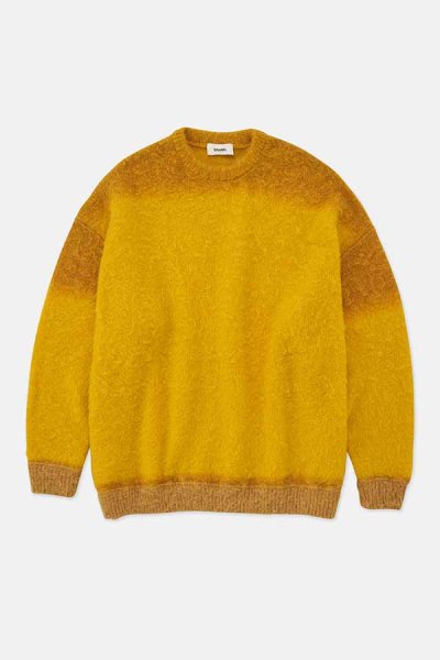 <img class='new_mark_img1' src='https://img.shop-pro.jp/img/new/icons14.gif' style='border:none;display:inline;margin:0px;padding:0px;width:auto;' />[DIGAWEL] PRINT MOHAIR SWEATER -YELLOW-