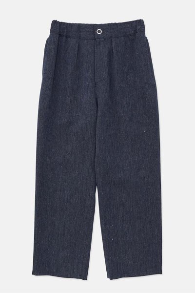 [DIGAWEL] RING DOT BUTTON PANTS -NAVY-