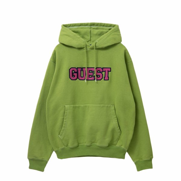 <img class='new_mark_img1' src='https://img.shop-pro.jp/img/new/icons14.gif' style='border:none;display:inline;margin:0px;padding:0px;width:auto;' />[SPECIAL GUEST K.K.] Guest Logo Hoodie -GREEN-