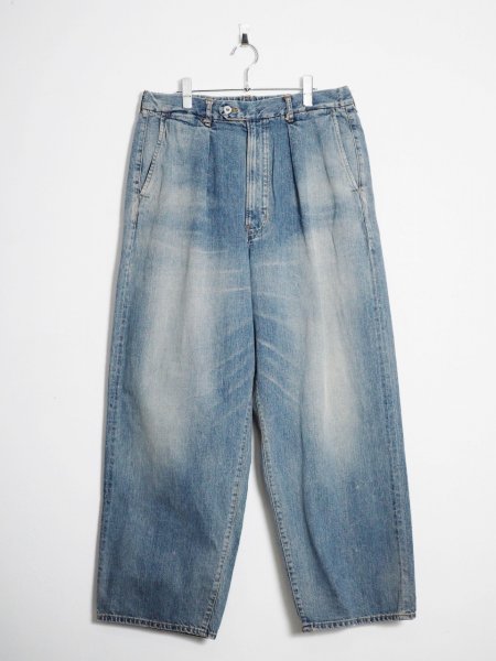 [YOKOSAKAMOTO] DENIM TROUSERS -FADE INDIGO-