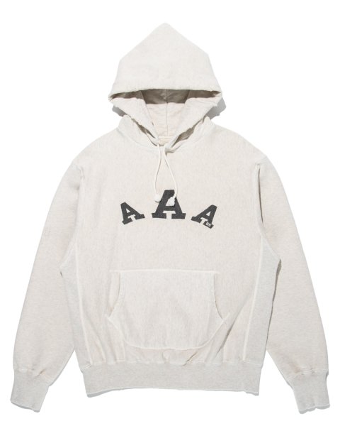 <img class='new_mark_img1' src='https://img.shop-pro.jp/img/new/icons14.gif' style='border:none;display:inline;margin:0px;padding:0px;width:auto;' />[BOWWOW] ARMY ATHLETIC ASSOCIATION HOODIE -OATMEAL AGEING-