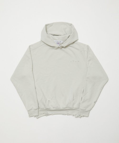 <img class='new_mark_img1' src='https://img.shop-pro.jp/img/new/icons14.gif' style='border:none;display:inline;margin:0px;padding:0px;width:auto;' />[BAL] / RUSSELL ATHLETIC HIGH COTTON DISTRESSED HOODIE -BONE-