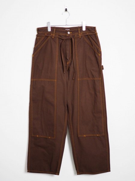 <img class='new_mark_img1' src='https://img.shop-pro.jp/img/new/icons14.gif' style='border:none;display:inline;margin:0px;padding:0px;width:auto;' />[FILL THE BILL] DOUBLE KNEE PAINTER PANTS -BROWN DUCK-