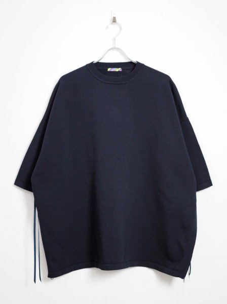<img class='new_mark_img1' src='https://img.shop-pro.jp/img/new/icons14.gif' style='border:none;display:inline;margin:0px;padding:0px;width:auto;' />[IS-NESS] KNIT VENTILATION T-SHIRT -NAVY-