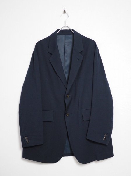 <img class='new_mark_img1' src='https://img.shop-pro.jp/img/new/icons14.gif' style='border:none;display:inline;margin:0px;padding:0px;width:auto;' />[URU] WOOL RAYON SILK 2 BUTTON JACKET -NAVY-