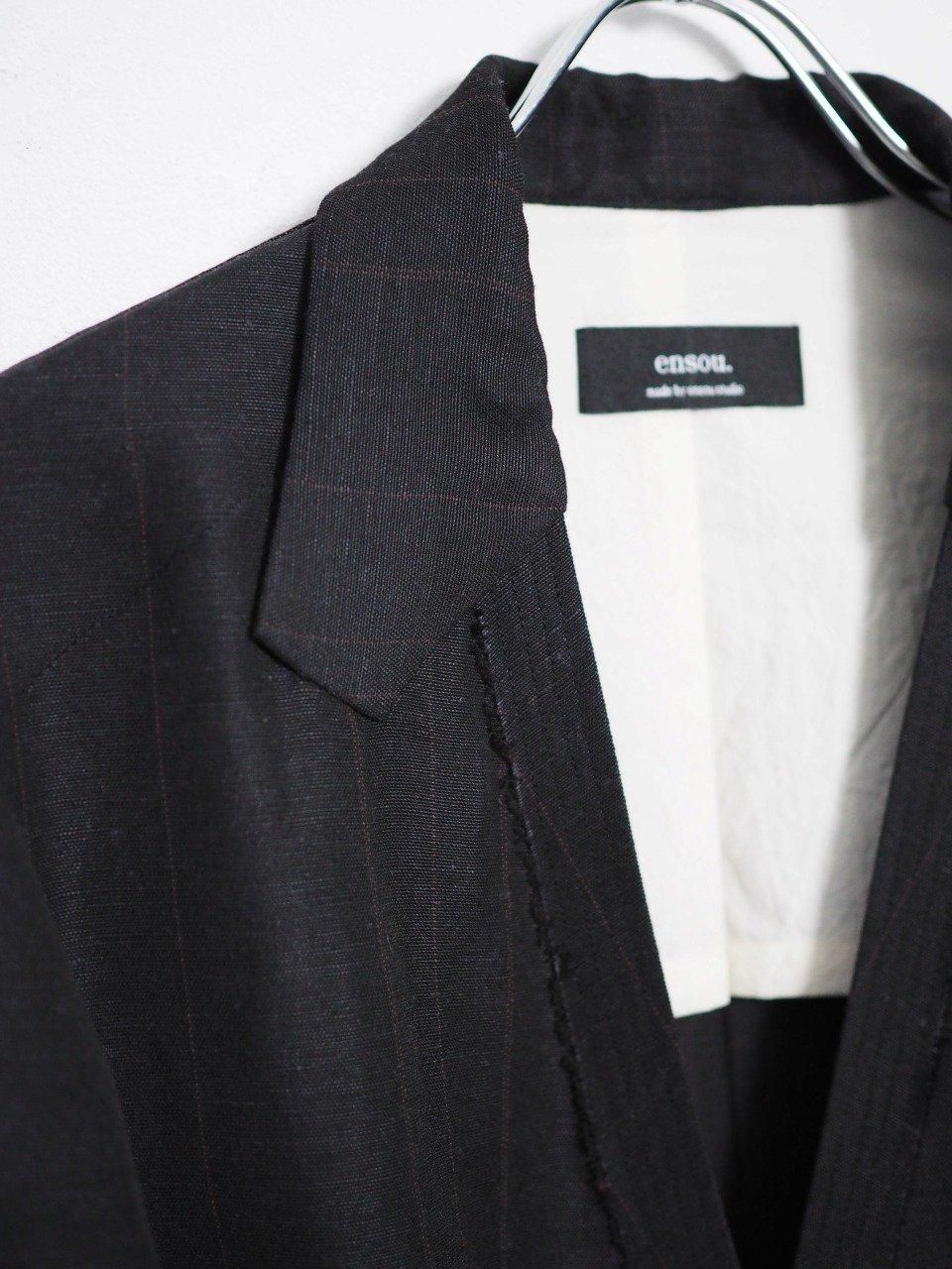 ensou. 柿乃葉別注kakinoha Ghost Lapel Jacket - ジャケット ensou. 柿乃葉別注kakinoha Ghost Lapel Jacket - ジャケット
