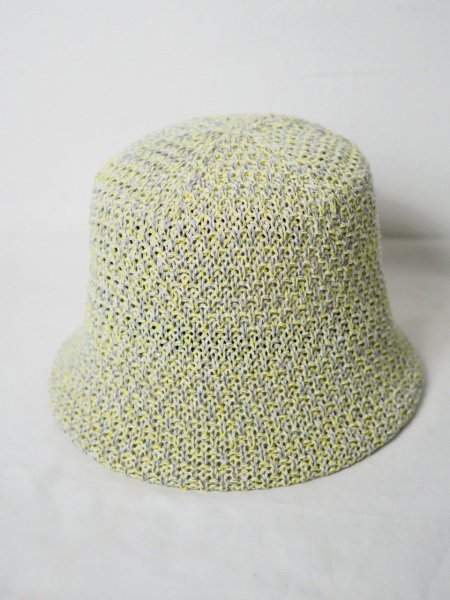 [NINE TAILOR] LACKING HAT -GRAY/YELLOW-