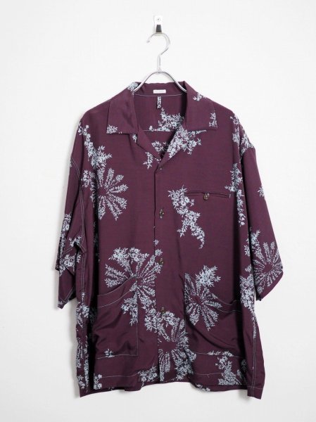 <img class='new_mark_img1' src='https://img.shop-pro.jp/img/new/icons14.gif' style='border:none;display:inline;margin:0px;padding:0px;width:auto;' />[FILL THE BILL] 3 POCKET OPEN COLLAR SHIRT -BROWN PLANT-

-