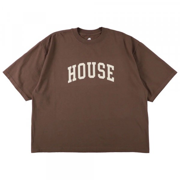 <img class='new_mark_img1' src='https://img.shop-pro.jp/img/new/icons14.gif' style='border:none;display:inline;margin:0px;padding:0px;width:auto;' />[IS-NESS MUSIC] HOUSE FLOCKY PRINT T-SHIRT -BROWN-