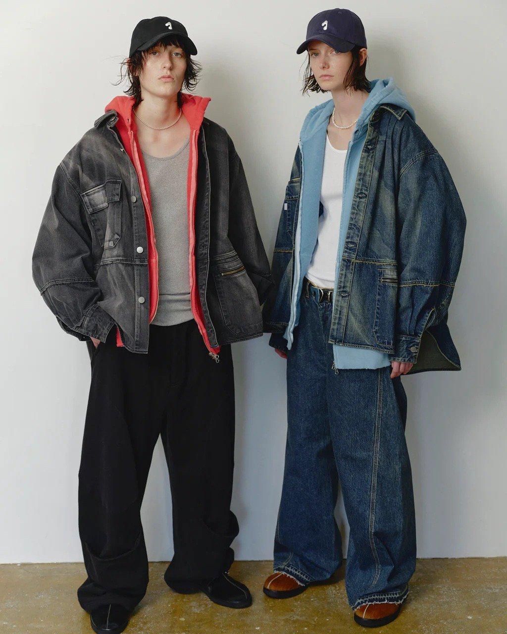 JIEDA] USED 3D WORK DENIM -INDIGO-