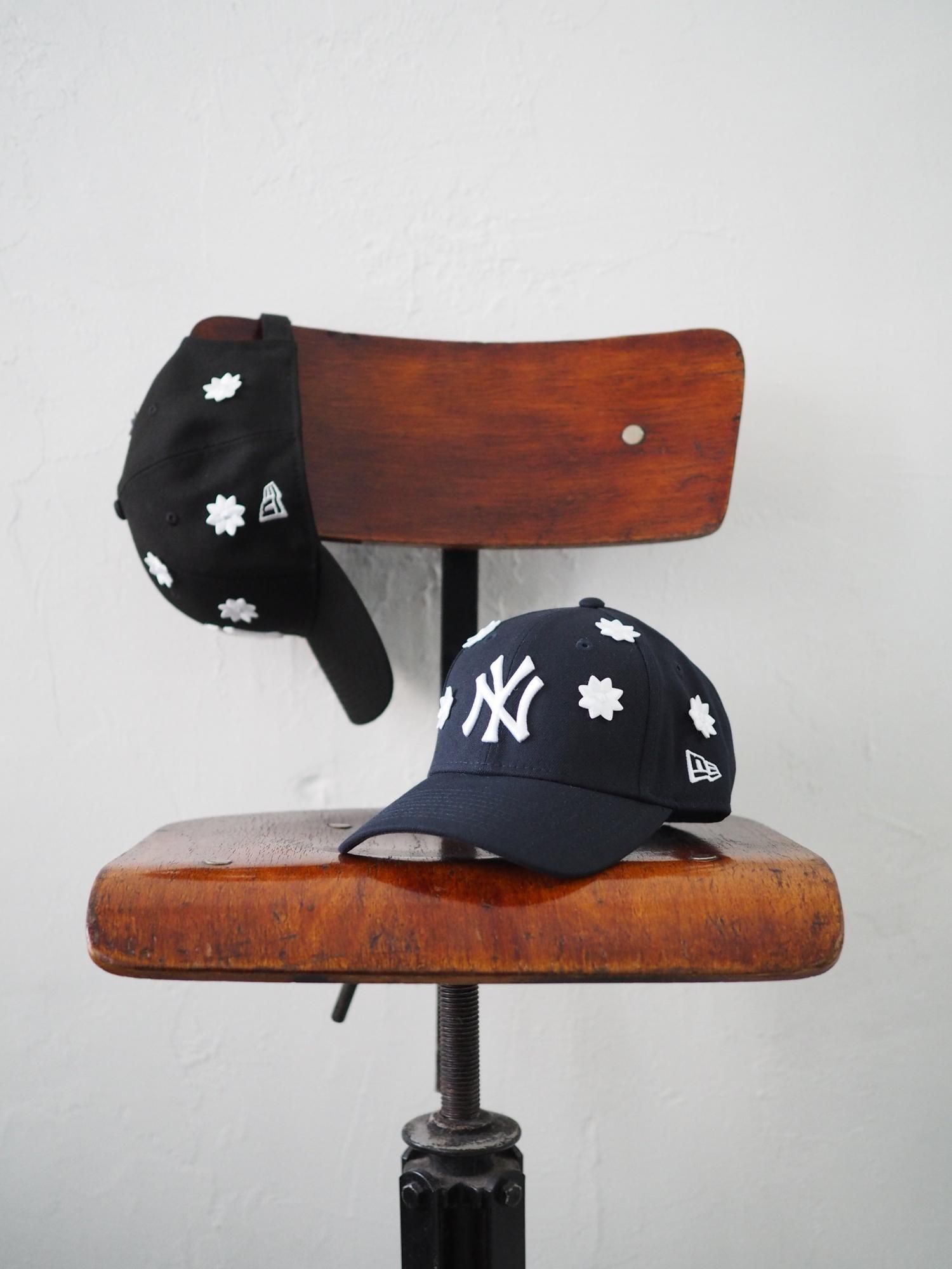 NICK GEAR] 3D FLOWER CAP -NAVY-
