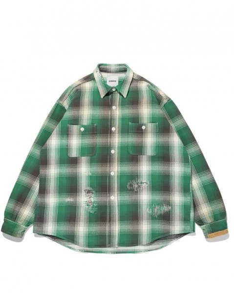 <img class='new_mark_img1' src='https://img.shop-pro.jp/img/new/icons14.gif' style='border:none;display:inline;margin:0px;padding:0px;width:auto;' />[BOWWOW] HEAVY WEIGHT FLANNEL SHIRTS AGING