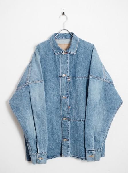 <img class='new_mark_img1' src='https://img.shop-pro.jp/img/new/icons14.gif' style='border:none;display:inline;margin:0px;padding:0px;width:auto;' />[PHEBUS] WASHI DENIM JACKET -FADE BLUE-