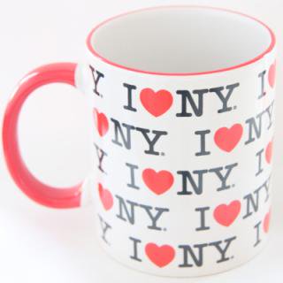 I♡NY White Repeat Mug