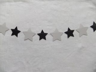 Paper Garland/ Star Garland / Classroom Decorations /10ft Colored Stars/ Birthday Garland