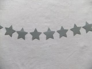 Paper Garland/ Star Garland /New Years Eve Decorations /10ft Silver Metallic Stars