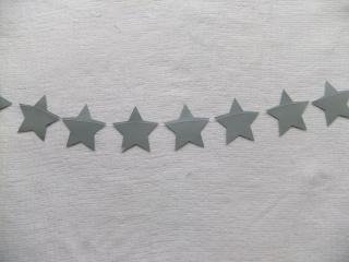 Paper Garland/ Star Garland /New Years Eve Decorations /10ft Silver Metallic Stars