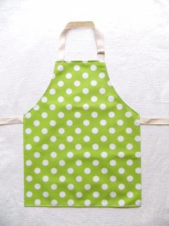 Laminated Art Smock  Lime for AGE 2-5
