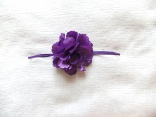 Baby Chiffon Flower Headband Purple