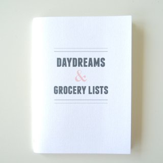 Notebooks (Daydreams and Grocery List)