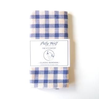 Dog Bandana (L) - Navy X Cream
