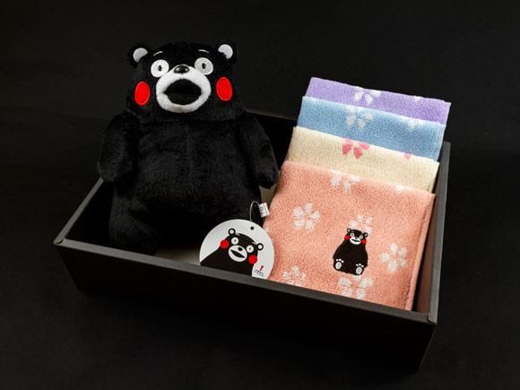 セット商品 くまモン 刺繍ハンカチとぬいぐるみセット 熊本 阿蘇の特産品通販 お中元お歳暮 ネットショップasomo