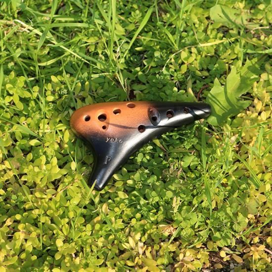 YoKoオカリナ ソプラノF管 黒グラデーション - 管楽器・吹奏楽器