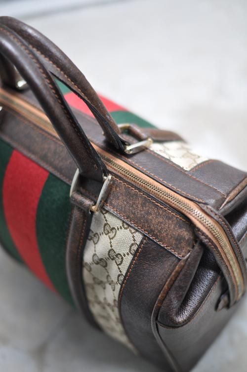 オールドグッチ　ジャンク　ボストンバック　ヴィンテージ GUCCI - 美品 GUCCI グッチ オールドグッチ ミニボストンバッグ