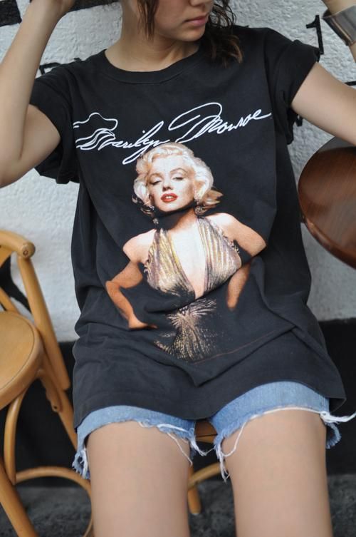 80s マリリン・モンロー フォトTシャツ えろT エッシャー ダリ ピカソ