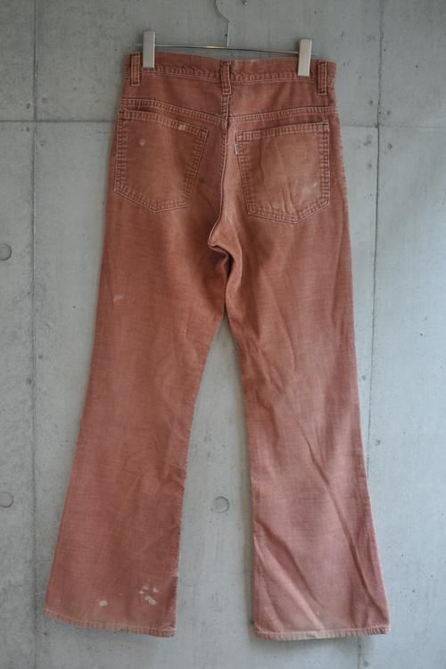 70s USA製 LEVIS(リーバイス) 646コーデュロイ サーモンピンク 70s USA製 LEVIS(リーバイス) 646コーデュロイ サーモンピンク