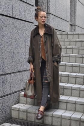 90s 3クラウン Barbou(バブアー) BURGHLEYオイルドコート - Lubb 
