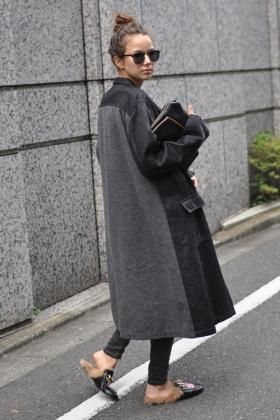 Y's Yohji Yamamoto(ヨウジヤマモト) バイカラーコート - Lubb